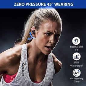 img 1 attached to 🎧 Torteco A18 True Wireless Earbuds: Bluetooth 5.0, 2500mAh Charging Case, IPX6 Waterproof, 104H Playtime, Deep Bass Stereo Sound - Perfect for Sports