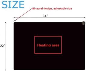 img 1 attached to 🔌 CEBuy USB Electric Blanket: Cozy Heated Shawl Throws with 3 Heat Settings | Grey