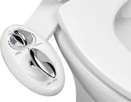 🚽 transform your bathroom with the luxe bidet neo 180 - innovative self cleaning dual nozzle bidet attachment for your toilet (white and white) logo