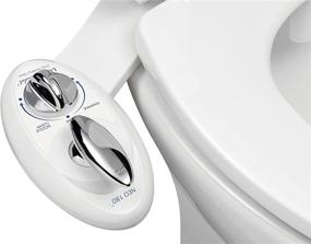 img 4 attached to 🚽 Transform Your Bathroom with the LUXE Bidet NEO 180 - Innovative Self Cleaning Dual Nozzle Bidet Attachment for Your Toilet (White and White)