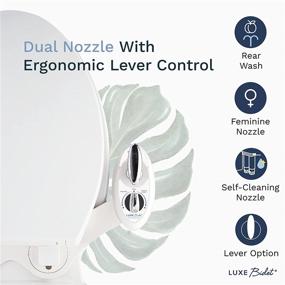 img 3 attached to 🚽 Transform Your Bathroom with the LUXE Bidet NEO 180 - Innovative Self Cleaning Dual Nozzle Bidet Attachment for Your Toilet (White and White)