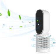 💨 desktop air purifier with replacement activated carbon h13 true hepa filter - airfeel: smoke, pollen, pet dander, odor cleaner - negative ionizer, dual fans with oscillation (3 speeds) and timer (2h/4h/8h) - ideal for bedroom, office, dorm, basement logo