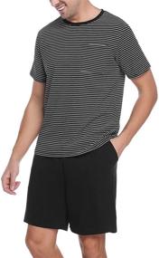 img 3 attached to Sykooria Striped Loungewear: Stylish and Lightweight Sleepwear for Maximum Comfort