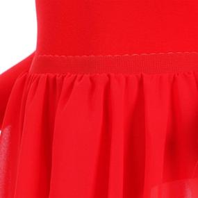 img 1 attached to Stunning MAGIC TOWN Gymnastics Leotards: 🤸 Toddler Ballet Tutu with Long Sleeve for Girls