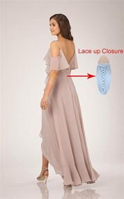 img 2 attached to 👗 YMSHA Bohemian Bridesmaid Dresses Champagne: Stylish Women's Clothing in Dresses