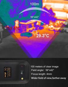 img 1 attached to 📷 Pocket-Sized Infrared Camera, Mini IR Thermal Imager with 76800 Pixels Real-Time Thermal Image, Temperature Measurement Range -4°F to 572°F, Hti-Xintai 320x240 IR Resolution Thermal Camera