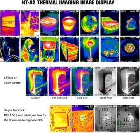 img 2 attached to 📷 Pocket-Sized Infrared Camera, Mini IR Thermal Imager with 76800 Pixels Real-Time Thermal Image, Temperature Measurement Range -4°F to 572°F, Hti-Xintai 320x240 IR Resolution Thermal Camera