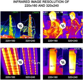 img 3 attached to 📷 Pocket-Sized Infrared Camera, Mini IR Thermal Imager with 76800 Pixels Real-Time Thermal Image, Temperature Measurement Range -4°F to 572°F, Hti-Xintai 320x240 IR Resolution Thermal Camera