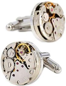 img 4 attached to Steampunk Movement Cufflinks - Men's Accessories by MERIT OCEAN
