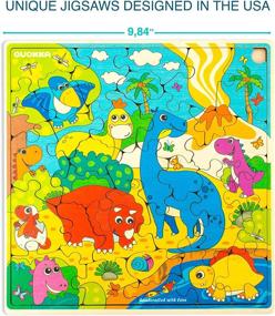 img 3 attached to Wooden Puzzles Kids Ages 3 5