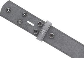 img 1 attached to 👖 Suede Leather Casual Belt Strap