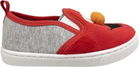 img 2 attached to 👟 Sesame Street Elmo Slip On Sneaker Shoes for Toddlers, Sizes 5-10