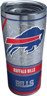 tervis triple walled nfl buffalo bills insulated tumbler cup - keeps drinks cold & hot, 20oz - stainless steel, edge logo