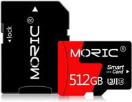 💾 high-speed 512gb class 10 memory card for smartphones, tablets, and drones - micro sd card with adapter logo