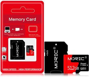 img 3 attached to 💾 High-Speed 512GB Class 10 Memory Card for Smartphones, Tablets, and Drones - Micro SD Card with Adapter
