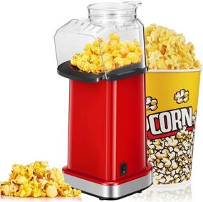 img 4 attached to 🍿 1400W Hot Air Popcorn Popper: Fast, Healthy & BPA Free! Perfect for Home, Christmas, Movie Night or Party