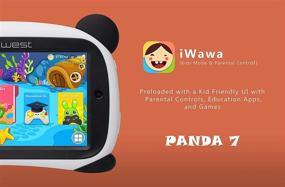img 3 attached to Детский планшет Panda 7 с чехлом Android-планшет 7 дюймов - 16 ГБ ПЗУ WiFi