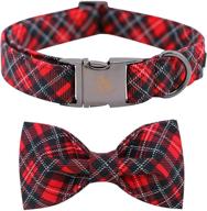 🎀 elegant bowtie dog collar with soft and comfortable tail, adjustable gift collar for small, medium, and large dogs logo