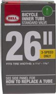 🔧 high-quality bell 26-inch universal inner tube: optimal width fit range 1-3/8-inch, black logo