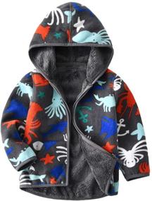 img 4 attached to Fleece Jackets Hoodie Reversible Outerwear
