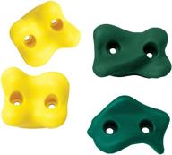 🌈 vibrant color climbing rocks - 4 rock set in 1 pack: enhance your climbing experience! логотип