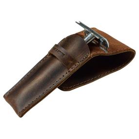 img 1 attached to 🧔 Handmade Leather Safety Razor Case - Hide & Drink Shaving Accessories, Personal Care Essentials, with 101 Year Warranty (Bourbon Brown)