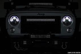 img 2 attached to 🚗 Rough Country 30-inch Curved Dual Row LED Light Bar with CREE Technology, Daytime Running Light, Black Series - Model 72930BDA