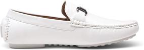 img 2 attached to VOSTEY Loafers Loafer Driving Comfortable840 White