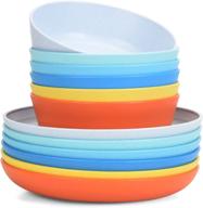 durable dishwasher-safe dinnerware set for pasta, corn, snacks, side: unbreakable & long-lasting! logo