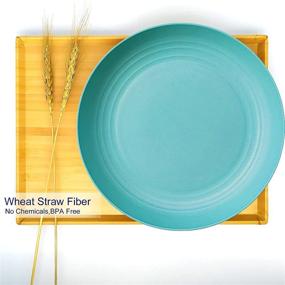 img 3 attached to Durable Dishwasher-Safe Dinnerware Set for Pasta, Corn, Snacks, Side: Unbreakable & Long-lasting!