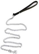 chain leash leather handle strap logo