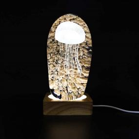 img 2 attached to 🔦 Dorrsoz Light Display Base 3.5Inch for Vase, Crystal Glass Art Acrylic, Wood, Square: Illuminating Masterpieces