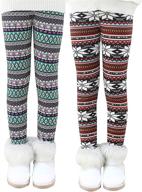 ❄️ winter fleece printed irelia leggings for girls - optimized girls' clothing in leggings logo