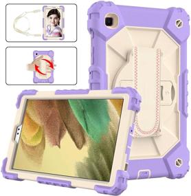 img 3 attached to 📱 PSRAT Case for Samsung Galaxy Tab A7 Lite 8.7 Inch (SM-T225/T220) - Heavy Duty Rugged Shockproof Case with Hand Strap, Kickstand, and Shoulder Strap - Designed Specifically for Galaxy Tab A7 Lite (Not Compatible with Tab A7 10.4 2020)