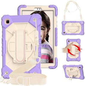 img 2 attached to 📱 PSRAT Case for Samsung Galaxy Tab A7 Lite 8.7 Inch (SM-T225/T220) - Heavy Duty Rugged Shockproof Case with Hand Strap, Kickstand, and Shoulder Strap - Designed Specifically for Galaxy Tab A7 Lite (Not Compatible with Tab A7 10.4 2020)