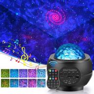 🌌 3-in-1 starry night light projector with remote control, bluetooth speaker, and led ocean wave nebula clouds - perfect for nursery, baby room, ceiling, bedroom, birthday party, and wedding логотип