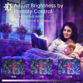 img 1 attached to 🌌 3-in-1 Starry Night Light Projector with Remote Control, Bluetooth Speaker, and LED Ocean Wave Nebula Clouds - Perfect for Nursery, Baby Room, Ceiling, Bedroom, Birthday Party, and Wedding