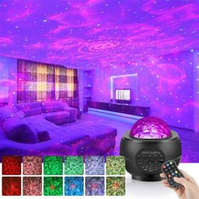 img 3 attached to 🌌 3-in-1 Starry Night Light Projector with Remote Control, Bluetooth Speaker, and LED Ocean Wave Nebula Clouds - Perfect for Nursery, Baby Room, Ceiling, Bedroom, Birthday Party, and Wedding