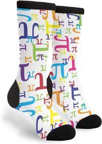 img 4 attached to Vibrantly Designed Pi Math Novelty Socks for Both Women and Men - Add a Splash of Color to Your Wardrobe!