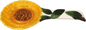 img 1 attached to 🌻 Stunning Tuscany Sunflower Spoon Rest: A 3D Delight for Your Kitchen