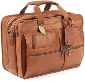 img 1 attached to 👝 Claire Chase Jumbo Executive Computer Briefcase - Premium Saddle, One Size - Review and Buying Guide