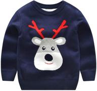 🎄 littlespring little sweater pullover christmas boys' clothing: a festive and stylish wardrobe choice logo