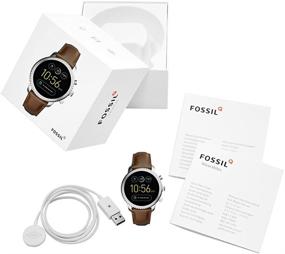 img 1 attached to 🕶️ Fossil Explorist Stainless Leather Smartwatch: Trendy and Versatile Wearable Tech