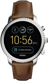 img 4 attached to 🕶️ Fossil Explorist Stainless Leather Smartwatch: Trendy and Versatile Wearable Tech