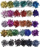 30 colors loose sequins cup sequin crafts iridescent spangles for diy making - hestya, 6 mm, 150 gram logo