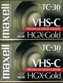 img 1 attached to 📹 Maxell 203020 HGX-Gold TC-30 Видеокассета для видеокамеры, 2 штуки: качественная запись и выгодное соотношение цена-качество!