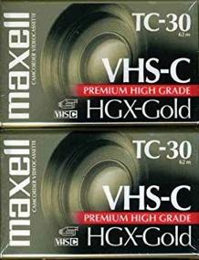 img 2 attached to 📹 Maxell 203020 HGX-Gold TC-30 Видеокассета для видеокамеры, 2 штуки: качественная запись и выгодное соотношение цена-качество!