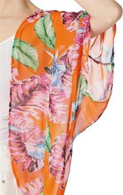 img 1 attached to Moss Rose Swimsuit Cardigans Chiffon Women's Clothing in Swimsuits & Cover Ups