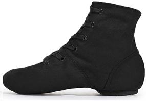 img 2 attached to 👣 Smithmelody Canvas Jazz Dance Boots Ballet Dancing Sneakers | Unisex Adults, Men, Women, Kids