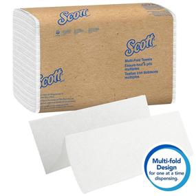 img 1 attached to 🧻 Scott Essential Multifold Paper Towels (01840) – Quick-Drying Absorbency Pockets, White – 16 Packs, 250 Sheets/Pack, 4,000 Towels/Case